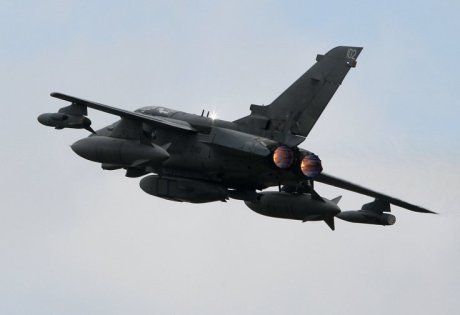 En brittiskt Tornado vid insats i Syrien