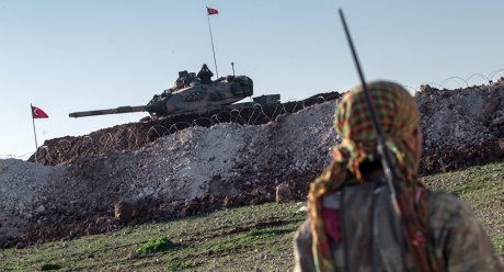 Turkiskt stridsvagn i Rojava